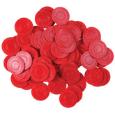 Red Poker Chips/100 Per Pkg - 100 Count